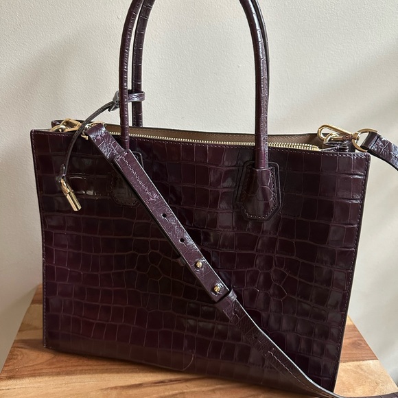 Purple Alligator Print MK Bag - Picture 2 of 7